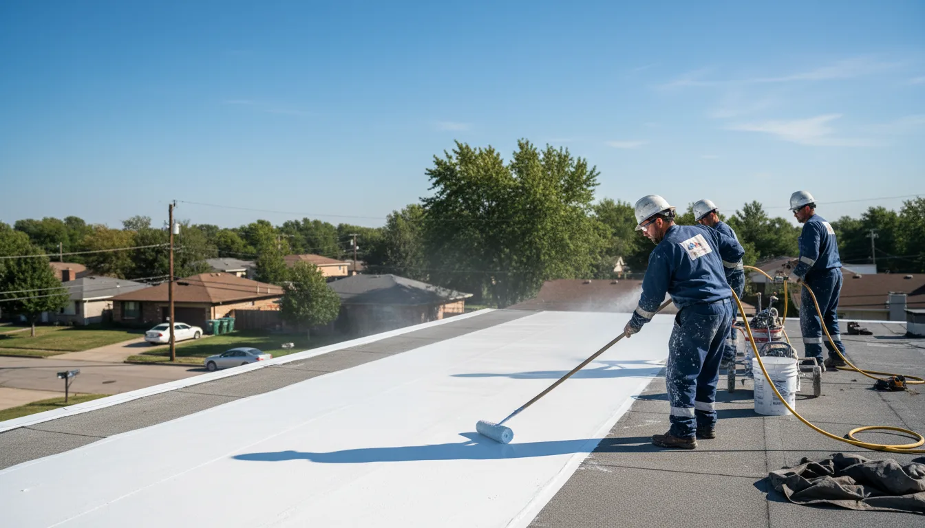 Commercial roof coating in Barton, VT near me